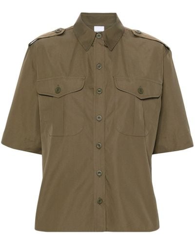 Aspesi Button-up Katoenen Overhemd - Groen