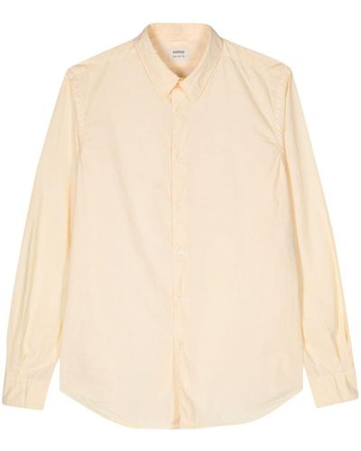 Aspesi Tonal Stitching Poplin Shirt - Natural