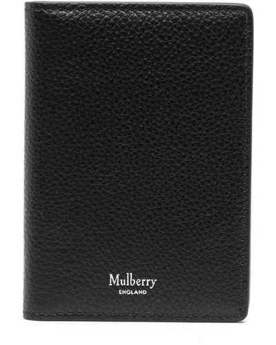 Mulberry Bi-fold Grained Wallet - Black