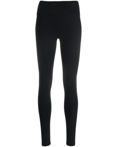 Sporty & Rich Logo-print Elasticated-waistband leggings - Black