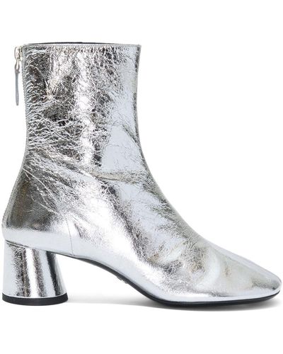 Proenza Schouler Glove 55mm Metallic-effect Boots - White