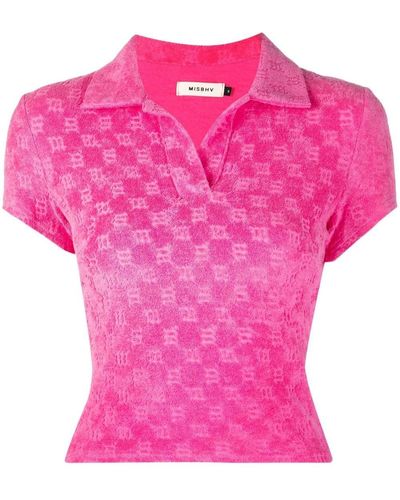 MISBHV モノグラム ポロシャツ - ピンク