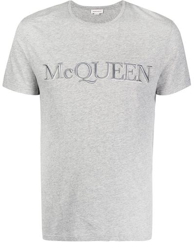 Alexander McQueen ロゴ Tシャツ - グレー