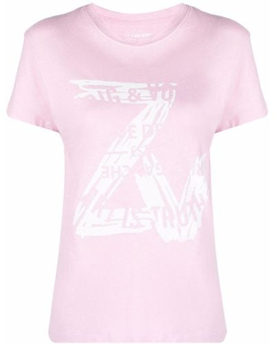Zadig & Voltaire ロゴ Tシャツ - ピンク