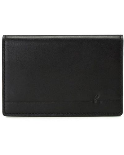 agnès b. Logo-debossed Two-tone Wallet - Black