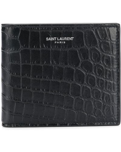 Saint Laurent サンローラン イースト/ウェスト 二つ折り財布 - ブラック
