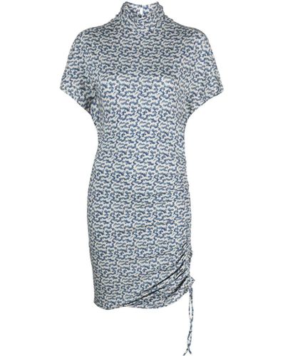 Isabel Marant Kleid mit geometrischem Print - Blau