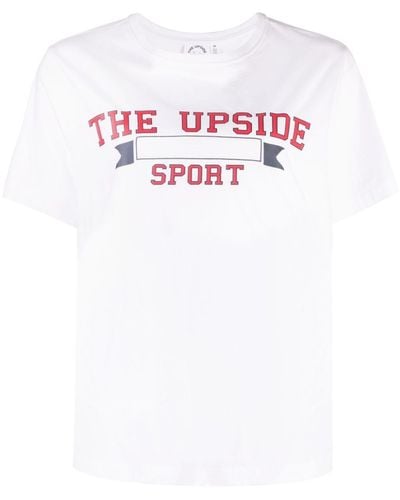 The Upside T-shirt Raquette Jodhi à logo imprimé - Blanc