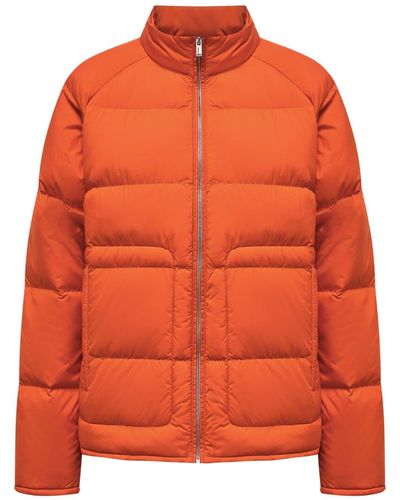12 STOREEZ Lightweight Padded Puffer Jacket - Orange