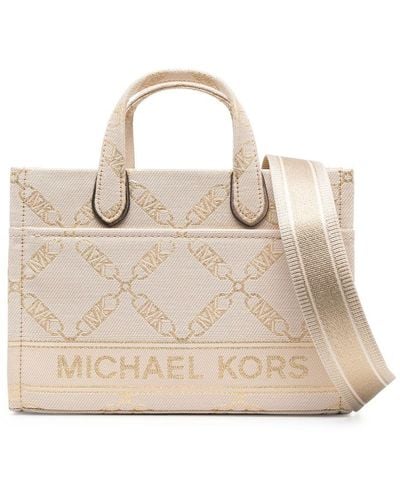 MICHAEL Michael Kors Shopper Met Monogram - Naturel