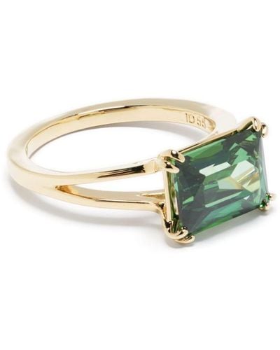 Swarovski Ring Met Kristallen - Groen