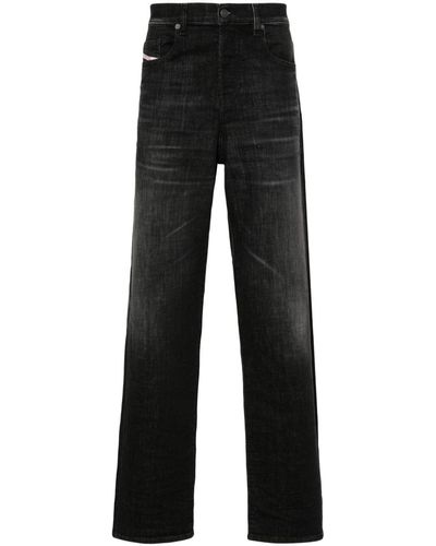 DIESEL 2020 D-viker 09h34 Straight-leg Jeans - Black