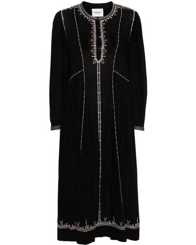 Isabel Marant Pippa Cotton Dress - Black