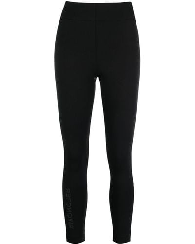 3 MONCLER GRENOBLE Zip-pocket Jersey leggings - Black