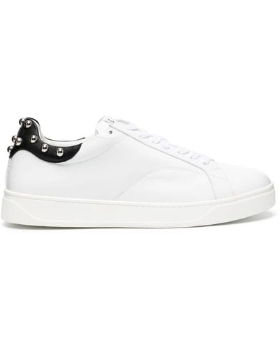 Lanvin Studded Leather Trainers - Men's - Bos Taurus/thermoplastic Polyurethane (tpu) - White