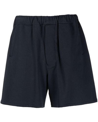 Mackintosh Logo Patch Sweat Shorts - Grey