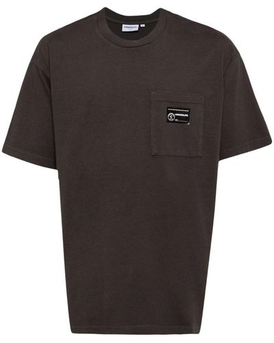 Chocoolate T-Shirt mit aufgesetzter Tasche - Schwarz
