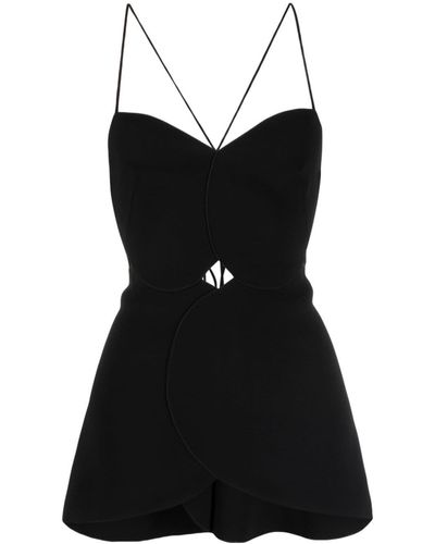 Acler Allister Cut-out Panelled Top - Black