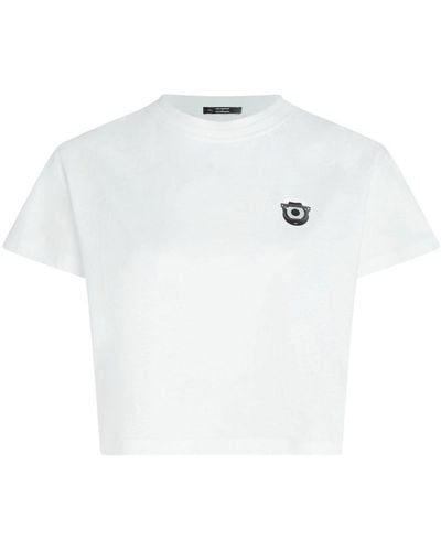 Karl Lagerfeld X Darcel Disapints Cropped-T-Shirt - Weiß