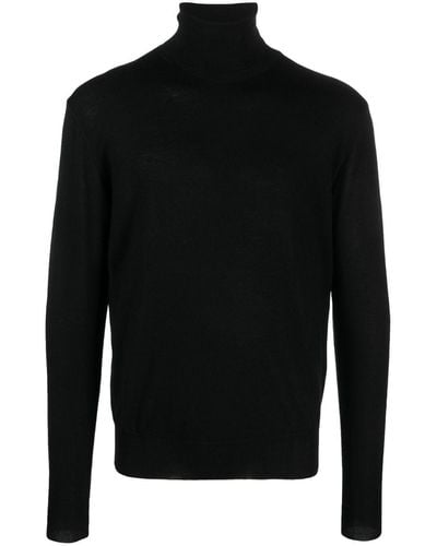 Altea High-neck Fine-knit Sweater - Black