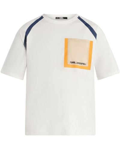 Karl Lagerfeld Logo-print cotton T-shirt - Weiß