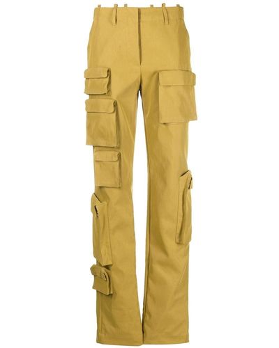 Off-White c/o Virgil Abloh Co Multipocket Straight-leg Cargo Trousers - Yellow