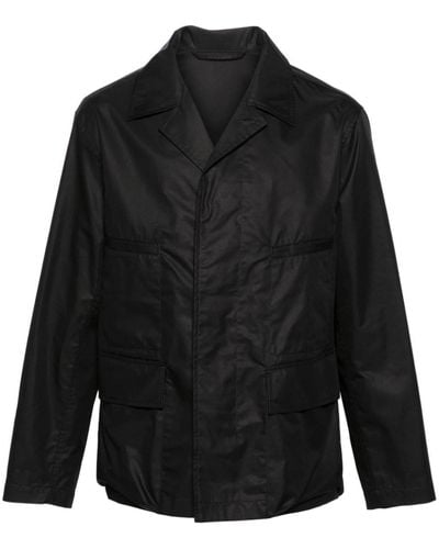 Lemaire Button-down cargo jacket - Nero