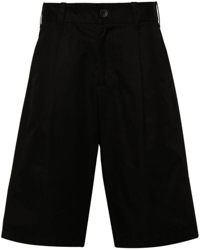 Herno Pleat-Detail Tailored Shorts - Black