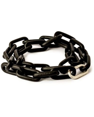 Parts Of 4 Organic Chain Necklace - Black