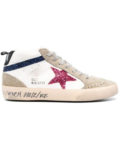 Golden Goose Mid Star High-top Trainers - Pink