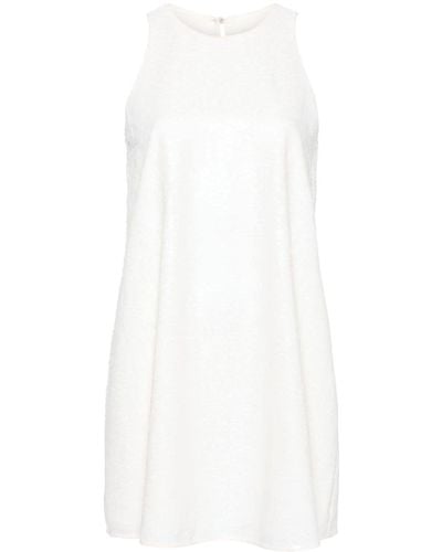Claudie Pierlot Etui-Minikleid mit Pailletten - Weiß