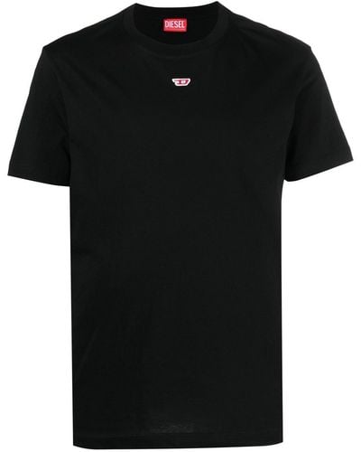 DIESEL T-Shirt With Embroidery - Black