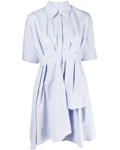 JNBY Asymmetrisches Kleid mit Raffung - Blau
