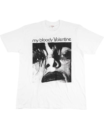 Supreme T-shirt Feed Me With Your Kiss - Bianco