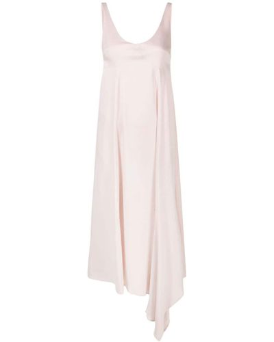 Aeron Midi-jurk Met V-hals - Roze
