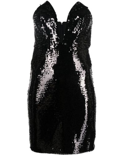 Genny スパンコール ドレス - ブラック