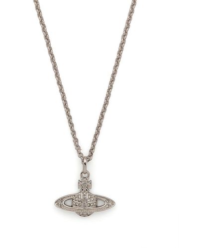 Vivienne Westwood Orb Crystal-embellished Necklace - Metallic