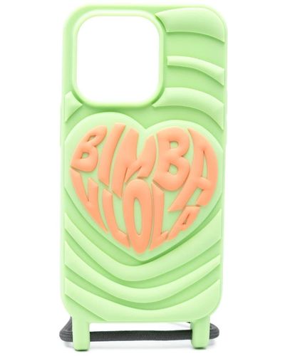 Bimba Y Lola Logo-embossed Iphone 14 Pro Case - Green