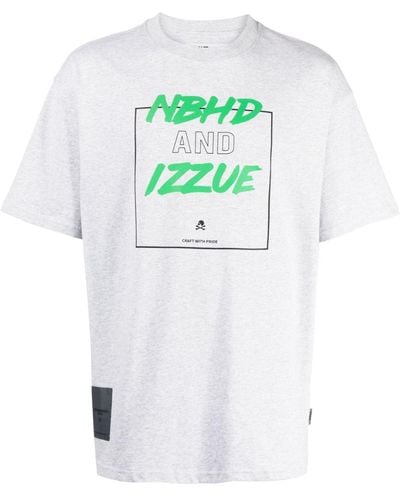 Izzue Graphic-print Short-sleeve T-shirt - Gray