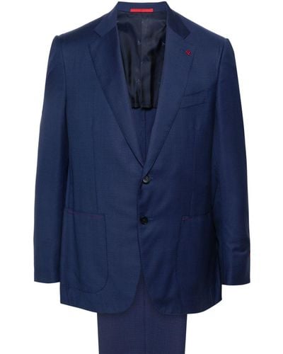 Isaia Single-breasted Suit - Blue