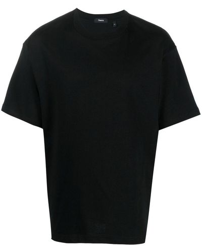Theory Solid-color Crew-neck T-shirt - Black