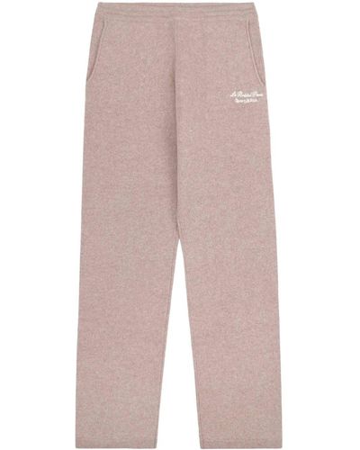 Sporty & Rich Faubourg Kasjmier Trainingsbroek - Naturel