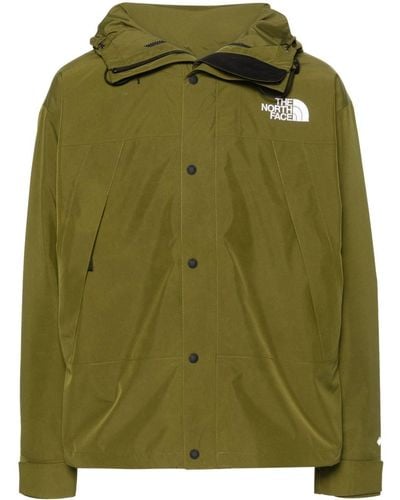 The North Face Logo-embroidered Hooded Jackiet - Green