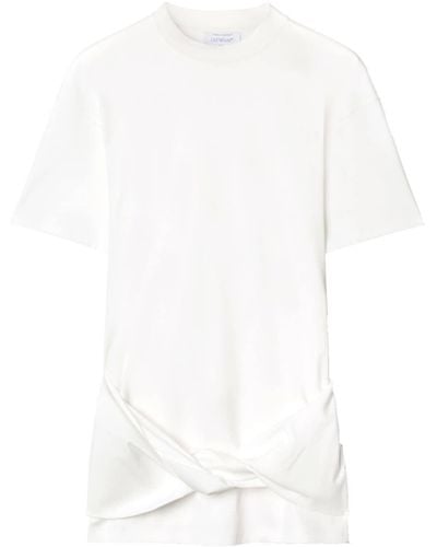 Off-White c/o Virgil Abloh Vestido Arrow Twisted T-Shirt - Blanco