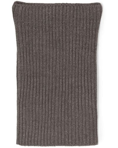 Lemaire Ribbed Tube Scarf - Brown