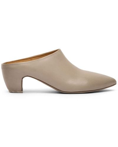 Marsèll Pointed-toe Leather Mules - White