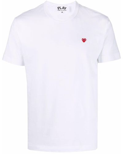 COMME DES GARÇONS PLAY Camiseta con cuello redondo - Blanco