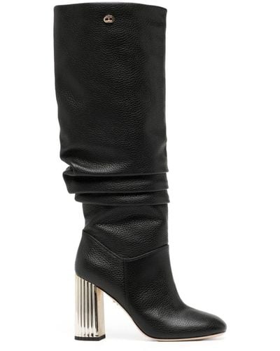 Dee Ocleppo Bethany 90mm Leather Boots - Black