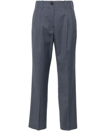 Golden Goose Pleat-detail Tailored Pants - Blue