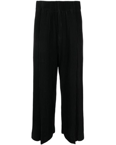 Homme Plissé Issey Miyake Geplooide Broek - Zwart